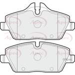 Apec Red Brake Pads With Bolts (PAD1443)