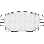 Apec Red Brake Pads (PAD1445) Fits: Toyota