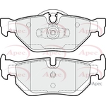 Apec Red Brake Pads With Retaining Spring (PAD1447) Fits: BMW