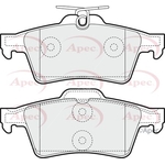 Apec Red Brake Pads With Spring (PAD1448)