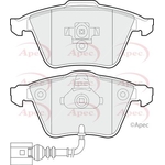 Apec Red Brake Pads With Retaining Spring (PAD1452)