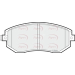 Apec Red Brake Pads (PAD1454) Fits: Subaru