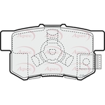 Apec Red Brake Pads With Retaining Spring (PAD1457) Fits: Honda