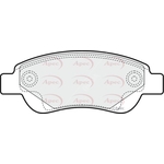 Apec Brake Pads With Bolts (PAD1460)