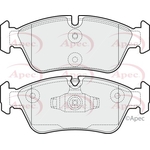 Apec Red Brake Pads With Retaining Spring (PAD1464)