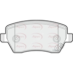 Apec Red Brake Pads With Bolts (PAD1466)