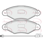 Apec Red Brake Pads With Bolts (PAD1505)