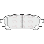 Apec Red Brake Pads (PAD1512) Fits: Subaru