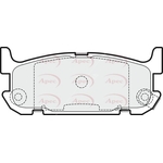 Apec Red Brake Pads (PAD1513) Fits: Mazda