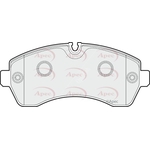 Apec Red Brake Pads With Bolts (PAD1514)