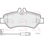 Apec Red Brake Pads With Bolts (PAD1516)