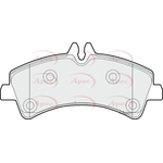 Apec Red Brake Pads With Bolts (PAD1517)