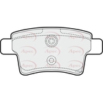Apec Red Brake Pads With Bolts (PAD1526) Fits: Citroën