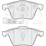 Apec Red Brake Pads With Retaining Spring (PAD1531)
