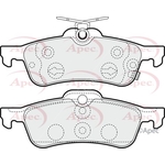 Apec Brake Pads With Spring (PAD1552) Fits: Toyota