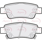 Apec Brake Pads (PAD1583) Fits: Honda