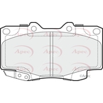 Apec Brake Pads (PAD1600) Fits: Toyota