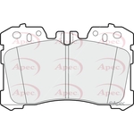 Apec Brake Pads (PAD1622) Fits: Lexus