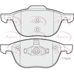 Apec Brake Pads With Retaining Spring (PAD1638) Fits: Volvo