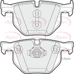 Apec Brake Pads With Retaining Spring (PAD1643) Fits: BMW