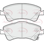 Apec Brake Pads (PAD1646) Fits: Toyota