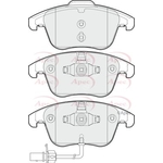 Apec Brake Pads With Retaining Spring (PAD1651) Fits: Audi