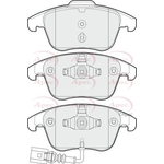Apec Brake Pads With Retaining Spring (PAD1653)