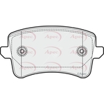 Apec Brake Pads With Bolts (PAD1655) Fits: Audi