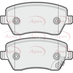 Apec Brake Pads With Bolts (PAD1664)