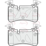 Apec Brake Pads (PAD1678) Fits: Mercedes-Benz