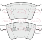 Apec Brake Pads With Retaining Spring (PAD1680) Fits: Mercedes-Benz