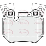 Apec Brake Pads (PAD1682) Fits: BMW