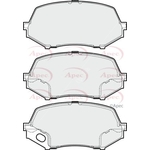 Apec Brake Pads (PAD1690) Fits: Mitsubishi