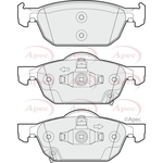 Apec Brake Pads With Retaining Spring (PAD1692) Fits: Honda