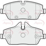 Apec Brake Pads With Bolts (PAD1758) Fits: Mini