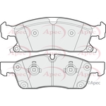 Apec Brake Pads With Retaining Spring (PAD1770) Fits: Jeep