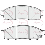 Apec Brake Pads (PAD1780) Fits: Nissan