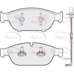 Apec Brake Pads With Retaining Spring (PAD1784) Fits: Audi