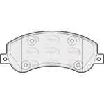 Apec Brake Pads With Bolts (PAD1816) Fits: VW