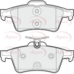 Apec Brake Pads With Spring (PAD1818) Fits: Peugeot
