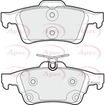 Apec Brake Pads With Spring (PAD1822) Fits: Ford