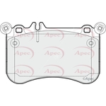 Apec Red Brake Pads (PAD1838) Fits: Mercedes-Benz