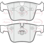 Apec Red Brake Pads With Retaining Spring (PAD1842) Fits: Mercedes-Benz