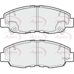 Apec Red Brake Pads (PAD1848) Fits: Honda
