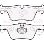 Apec Red Brake Pads With Retaining Spring (PAD1850) Fits: BMW
