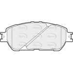 Apec Red Brake Pads (PAD1852) Fits: Toyota