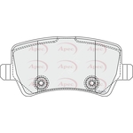 Apec Red Brake Pads (PAD1857)