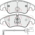 Apec Red Brake Pads With Retaining Spring (PAD1861)