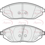 Apec Red Brake Pads (PAD1874) Fits: Chevrolet