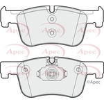Apec Red Brake Pads With Retaining Spring (PAD1875) Fits: BMW
